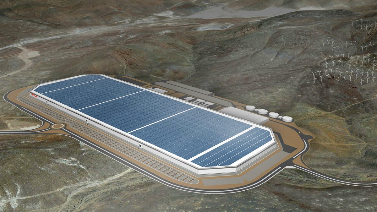 Teslas Gigafactory Birdview