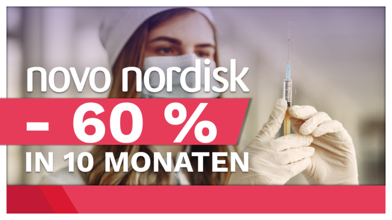 Thumbnail Novo Nordisk minus 60% in 10 Monaten