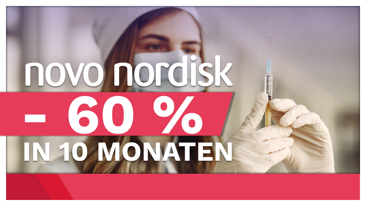 Thumbnail Novo Nordisk minus 60% in 10 Monaten